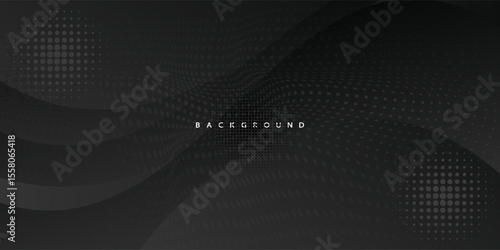 Black metal texture steel background. Perforated sheet metal.