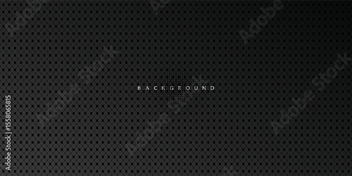 Black metal texture steel background. Perforated sheet metal.