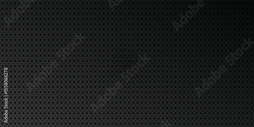 Black metal texture steel background. Perforated sheet metal.