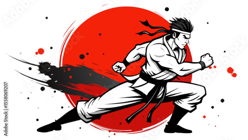 Martial Arts Warriors – Red Sun Combat Illustrations