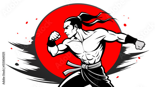 Martial Arts Warriors – Red Sun Combat Illustrations