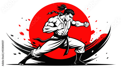 Martial Arts Warriors – Red Sun Combat Illustrations