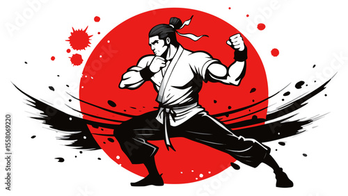 Martial Arts Warriors – Red Sun Combat Illustrations