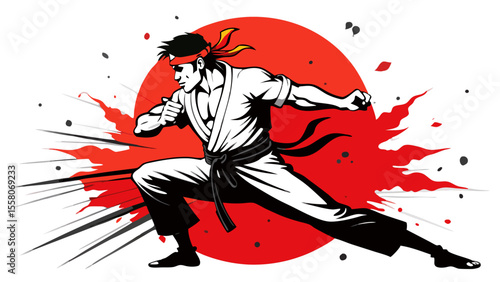 Martial Arts Warriors – Red Sun Combat Illustrations
