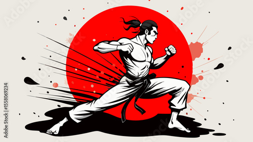 Martial Arts Warriors – Red Sun Combat Illustrations