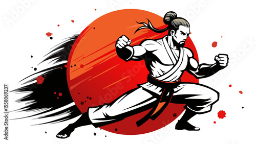 Martial Arts Warriors – Red Sun Combat Illustrations