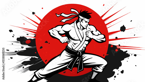 Martial Arts Warriors – Red Sun Combat Illustrations
