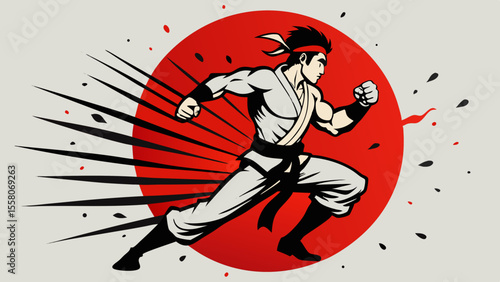 Martial Arts Warriors – Red Sun Combat Illustrations