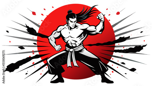 Martial Arts Warriors – Red Sun Combat Illustrations