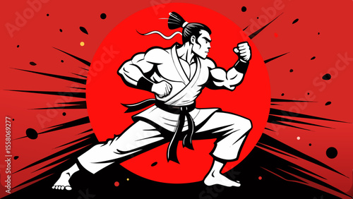 Martial Arts Warriors – Red Sun Combat Illustrations
