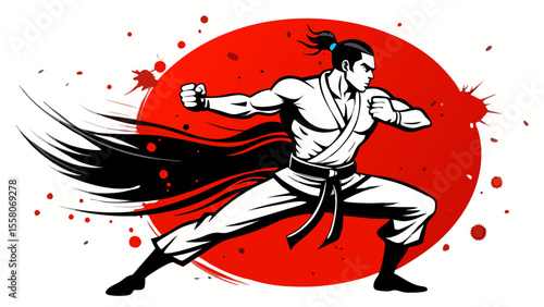 Martial Arts Warriors – Red Sun Combat Illustrations