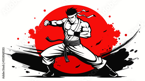 Martial Arts Warriors – Red Sun Combat Illustrations