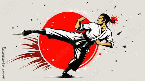 Martial Arts Warriors – Red Sun Combat Illustrations