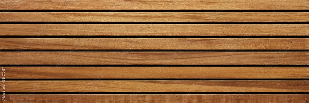 Seamless horizontal teak wood slats texture, natural brown color, ideal for backgrounds, walls, flooring, furniture, or architectural eco-friendly interior design projects Seamless horizontal teak wood slats texture, natural brown color, ideal for backgrounds, walls, flooring, furniture, or architectural eco-friendly interior design projects
