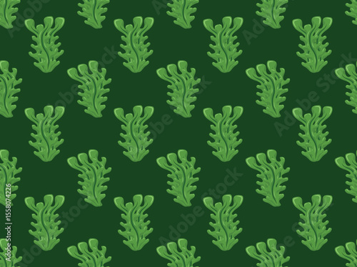 seaweed cartoon asian food character business plant sea marine pixel emblem icon water coral fish