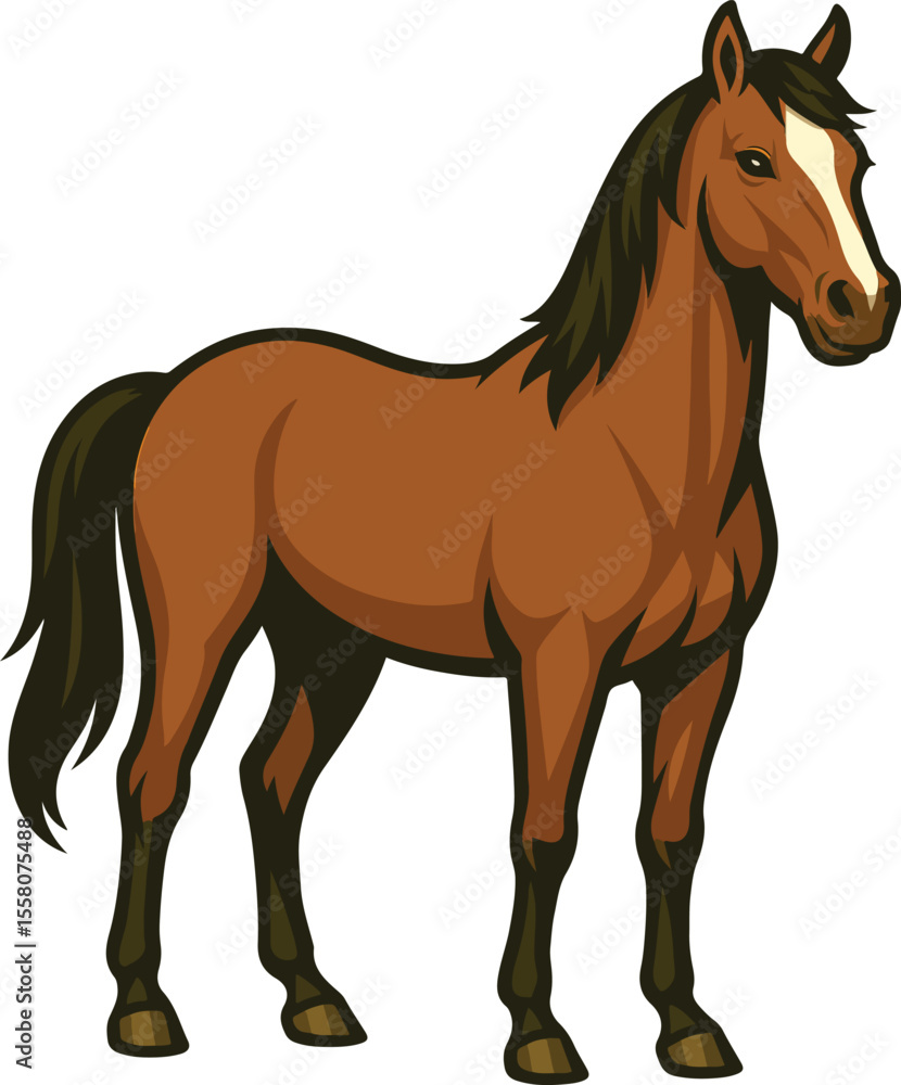 Fototapeta premium horse vector illustration