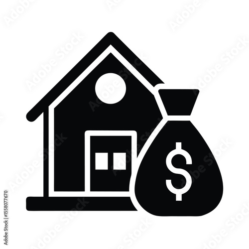 Loan Icon Outline Vector Illustration