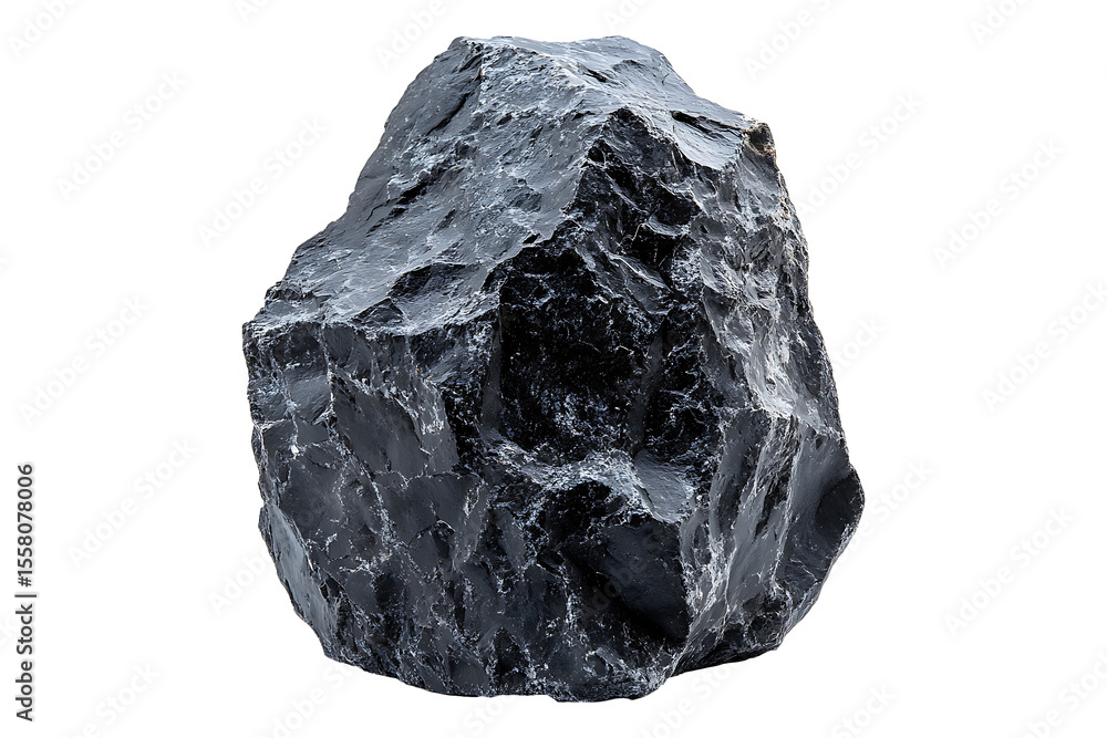 Obraz premium Lava stone isolated on transparent background