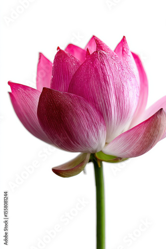 Lotus Petal Over Whtie Background