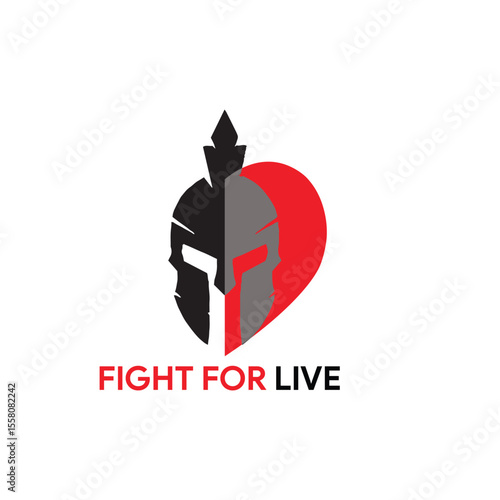 Inspire resilience with a Fight For Life logo! Ideal for health, awareness, or advocacy groups, it symbolizes strength, hope, and unwavering determination. Create an impactful identity that champions 
