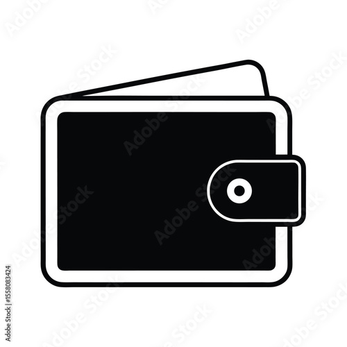 Wallet Icon Outline Vector Illustration