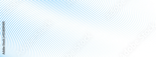 Wallpaper Mural Abstract blue wave line background. Light blue dynamic dash stripe texture. Warped and curved lines wallpaper for tech design template, presentation, brochure, leaflet, booklet. Vector backdrop Torontodigital.ca