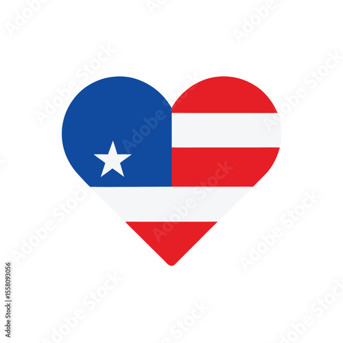 Flat color style and minimalist of an american flag vector illustration Free Download Flat color style and minimalist of an american flag vector illustration - GFXLoad
