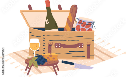 Picnic food for outdoor rest