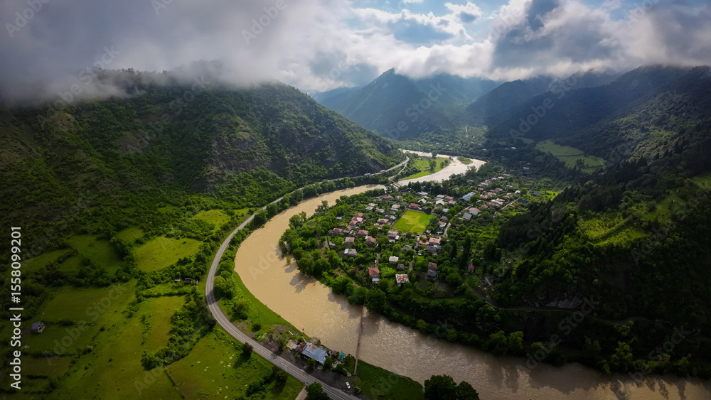 Fototapeta premium river valley