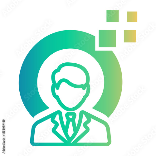 recruitment Line Gradient Icon