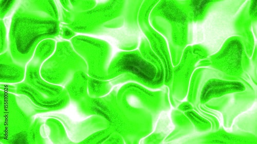 Abstract green fluid texture with smooth waves, suitable for backgrounds or designs