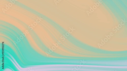 Abstract pastel waves of color blending seamlessly in a tranquil, serene background