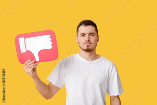 Handsome young man with dis...