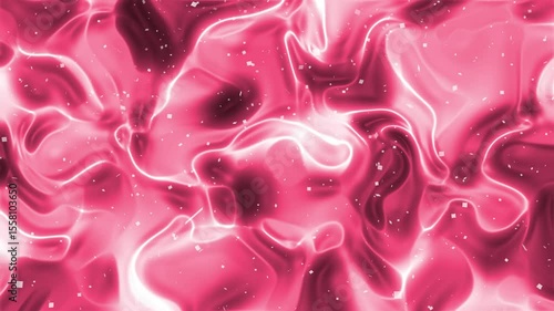 Abstract pink and red fluid texture with soft waves and light reflections, ideal for backgrounds