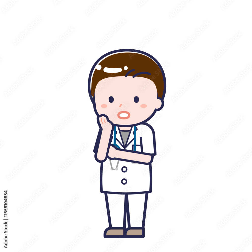 半袖医師/ななめ/男性 20 半袖医師/ななめ/男性 20