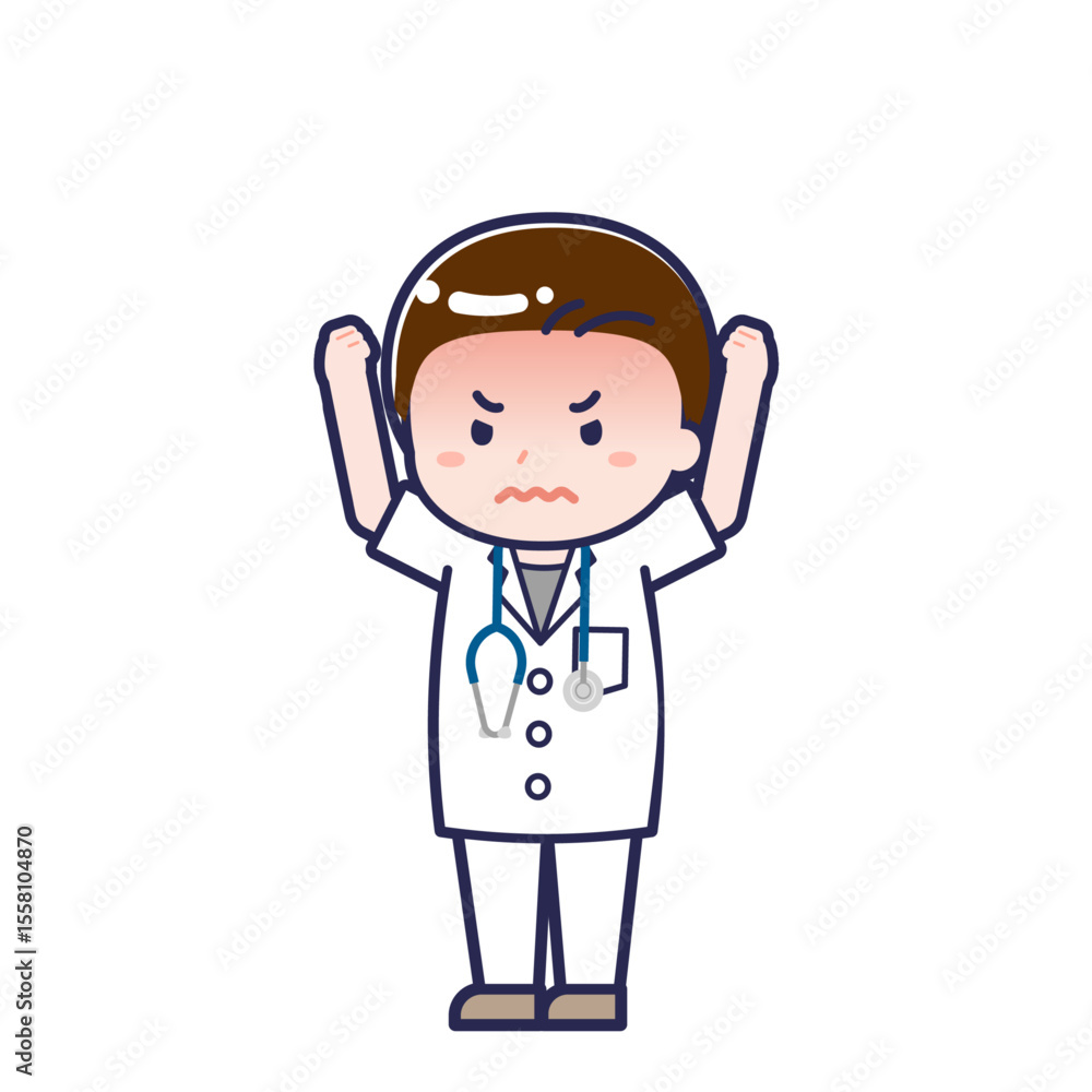 半袖医師/ななめ/男性 27 半袖医師/ななめ/男性 27