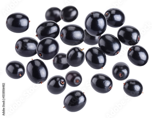 flying jamun fruit PNG on white background 