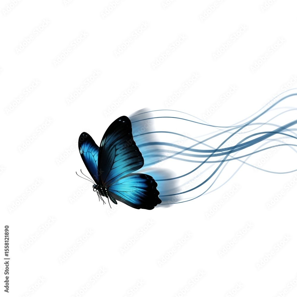 Fototapeta premium Dreamy Butterfly dynamic photo image