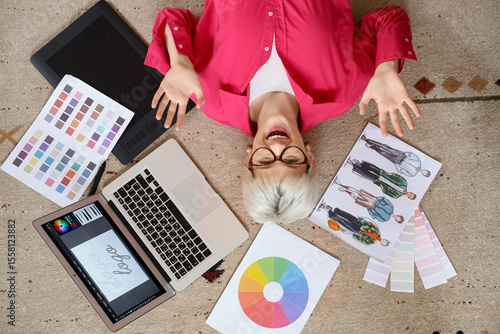 Beautiful graphic designer ...