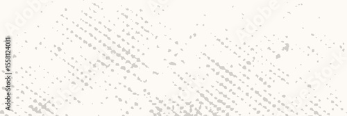 Light cream seamless grain paper texture. Vintage ecru background with dots, speckles, specks, flecks, particles. Craft repeating wallpaper. Natural white grunge surface background. Vector backdrop