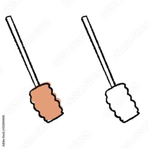 ペン風スポンジブラシ