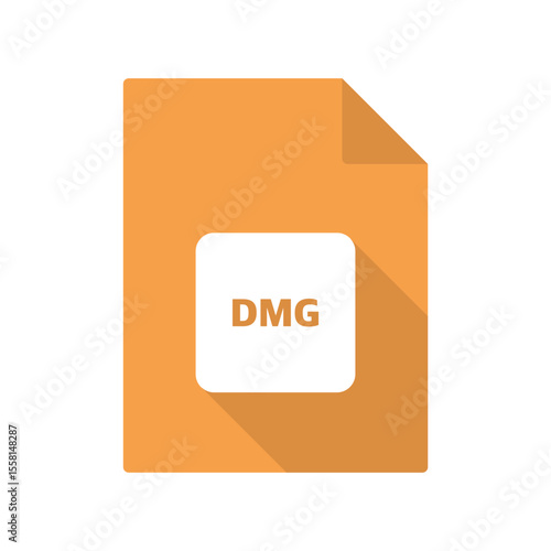 dmg vector file icon on transparent background