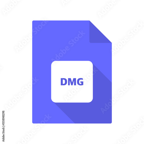 dmg vector file icon on transparent background