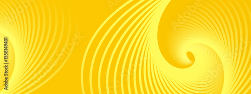 Two yellow swirling spiral patterns. Suitable for backgrounds, abstract designs, packaging, textiles, and artistic projects requiring vibrant and dynamic visuals.