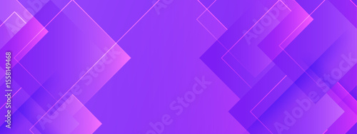 Overlapping purple squares form an abstract design suitable for backgrounds, posters, and digital art projects needing a modern touch.
