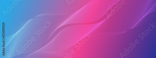 Abstract pink and blue wavy lines suitable for backgrounds, wallpapers, graphic design projects, and artistic presentations with artistic and modern vibes.