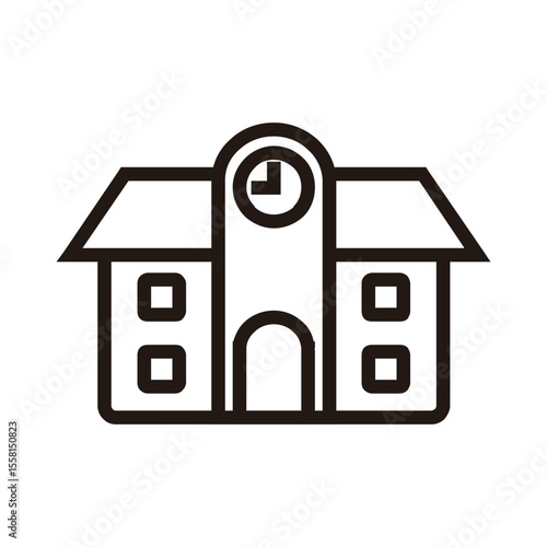 School of Education and Learning web icons in line style. School, university, textbook, learning. Vector illustration.