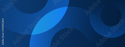 Abstract blue overlapping shapes forming a modern design suitable for branding, web backgrounds, and digital artwork with a dynamic feel.