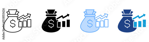 Investment Icon Set Multiple Style Collection