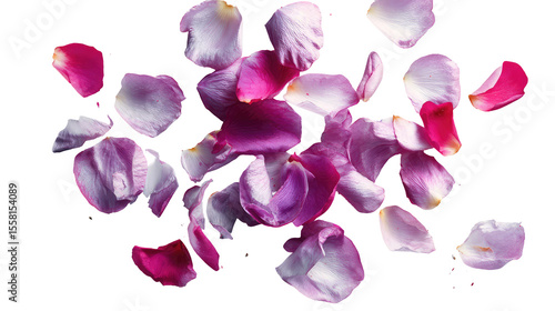 Wallpaper Mural Beautiful Flower Petals on White Background Torontodigital.ca